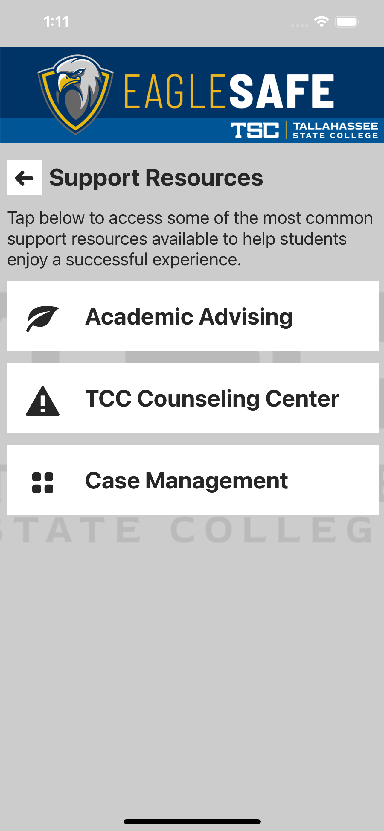 Eagle Safe - Safety App of TCC screenshot 8