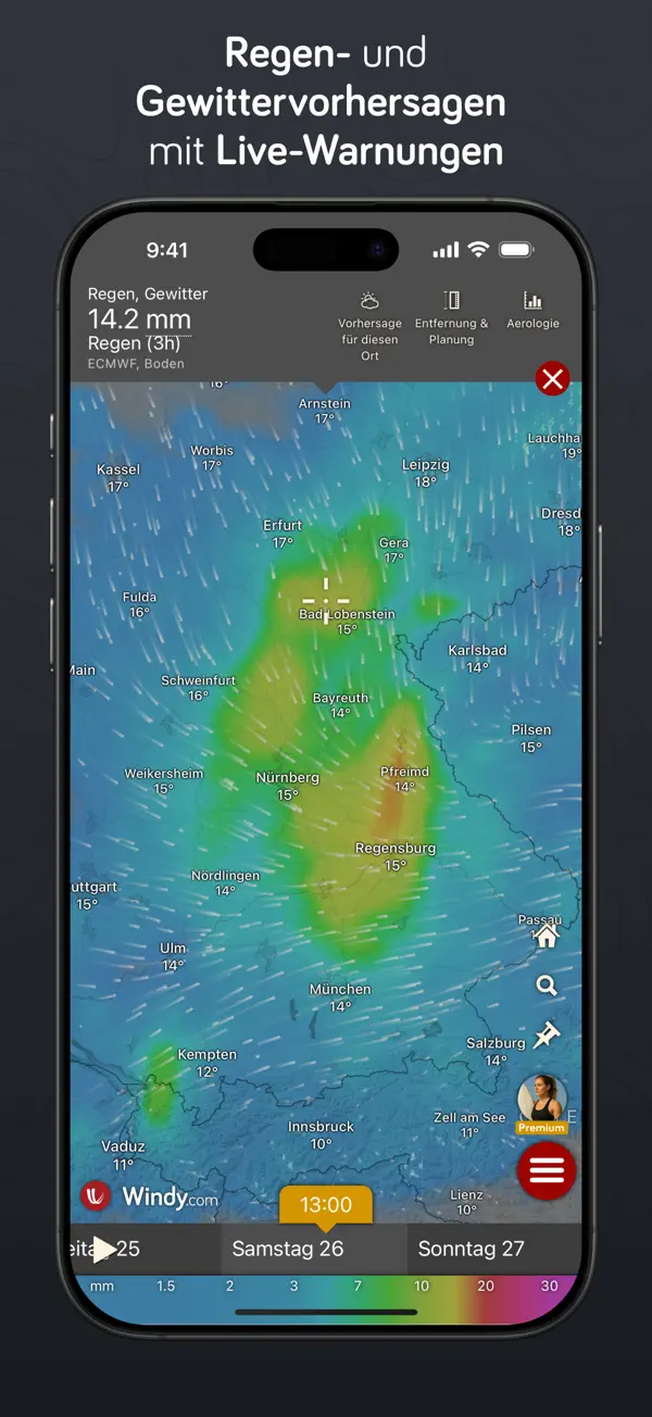Windy.com – Welt Wettertracker iPhone App Screenshot 5 – Wetter