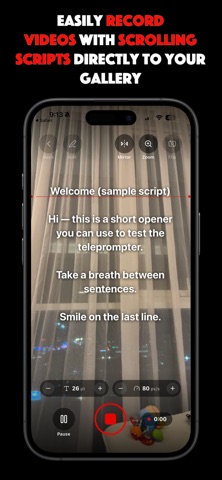 ScriptRecord: Teleprompter App Screenshot 1 of 5
