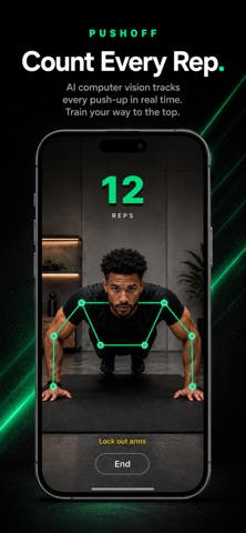 PushOff: Push ups Tracker iPhone screenshot