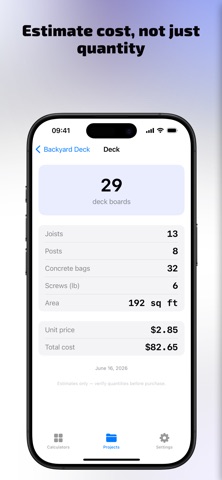 HouseCalc: Material Calculator Screenshot 3 of 5