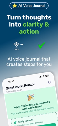 AI Voice Journal: Unbind screenshot
