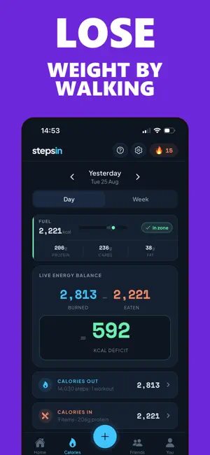 StepsIn: Walk and Lose Weight screenshot 1