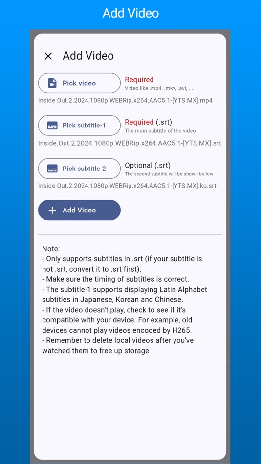 #5. Dual Subtitles Player (iOS) Bởi: Yen Nguyen