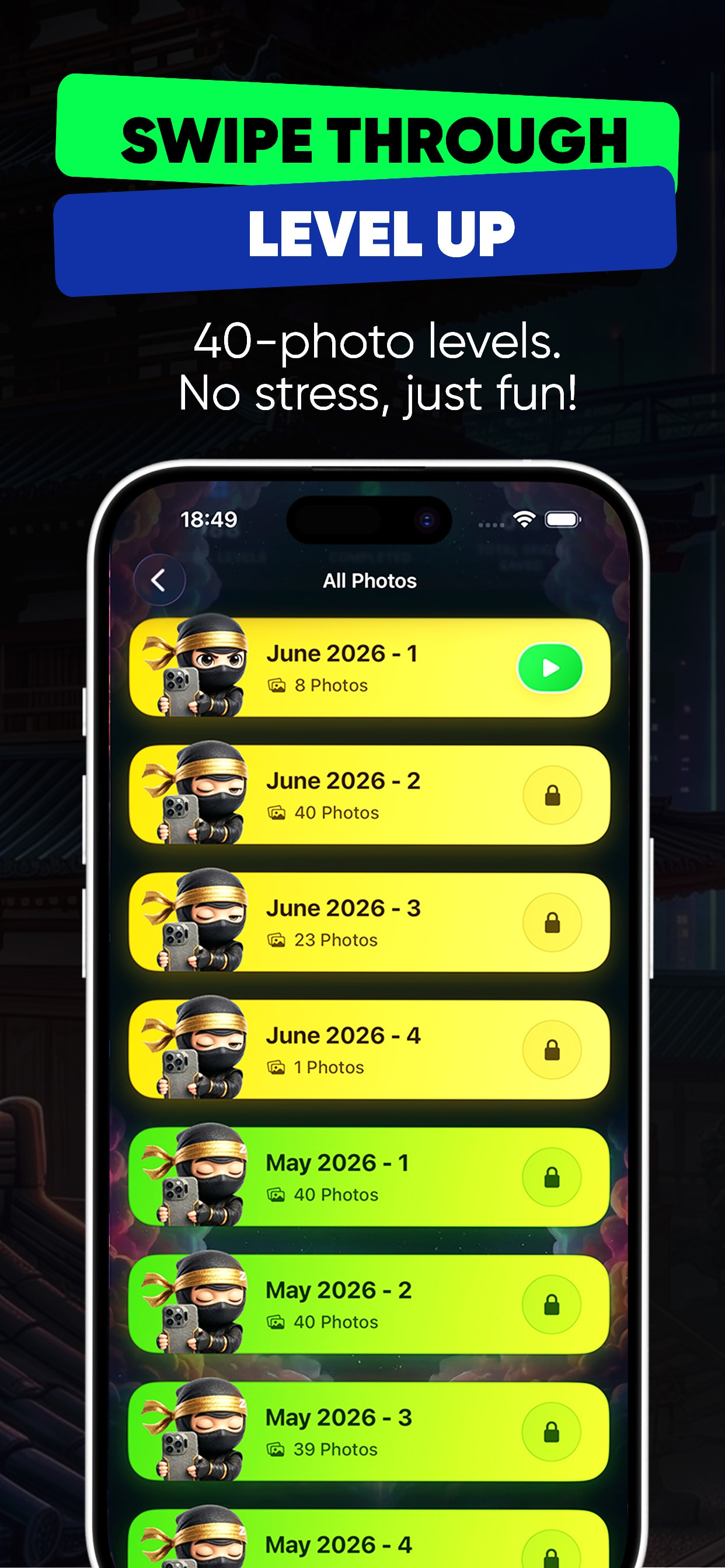 Swipe Ninja: Photo Clean Game screenshot 5