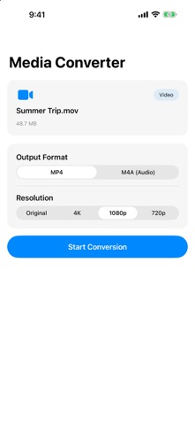 MediaConvert：视频音频图片转换 screenshot