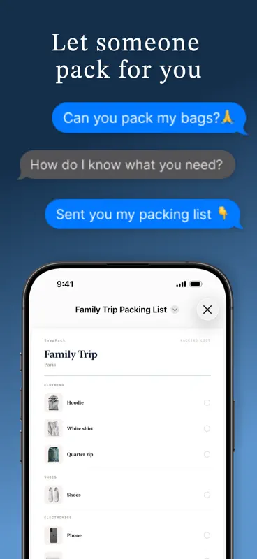 SnapPack: Travel Packing List screenshot 6 of 8