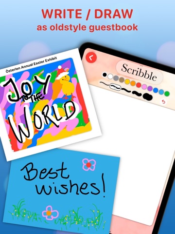Guestbook Go iPad screenshot