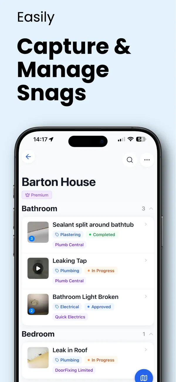 Screenshot #2 pour Snagr - Snag Lists