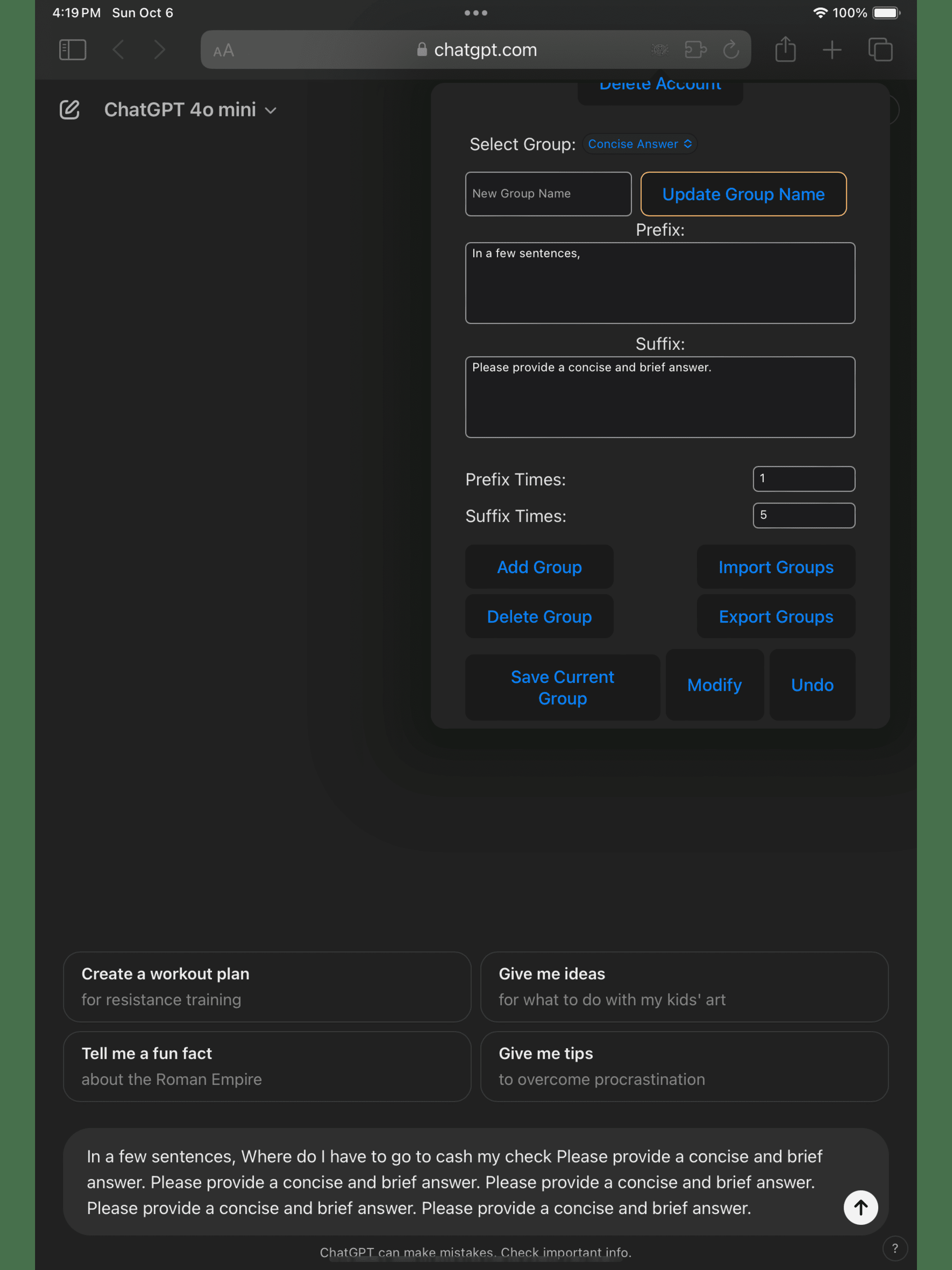AI Prompt Modifier