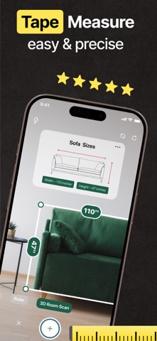Measuring Tape & Ruler：Metrix iPhone screenshot 1