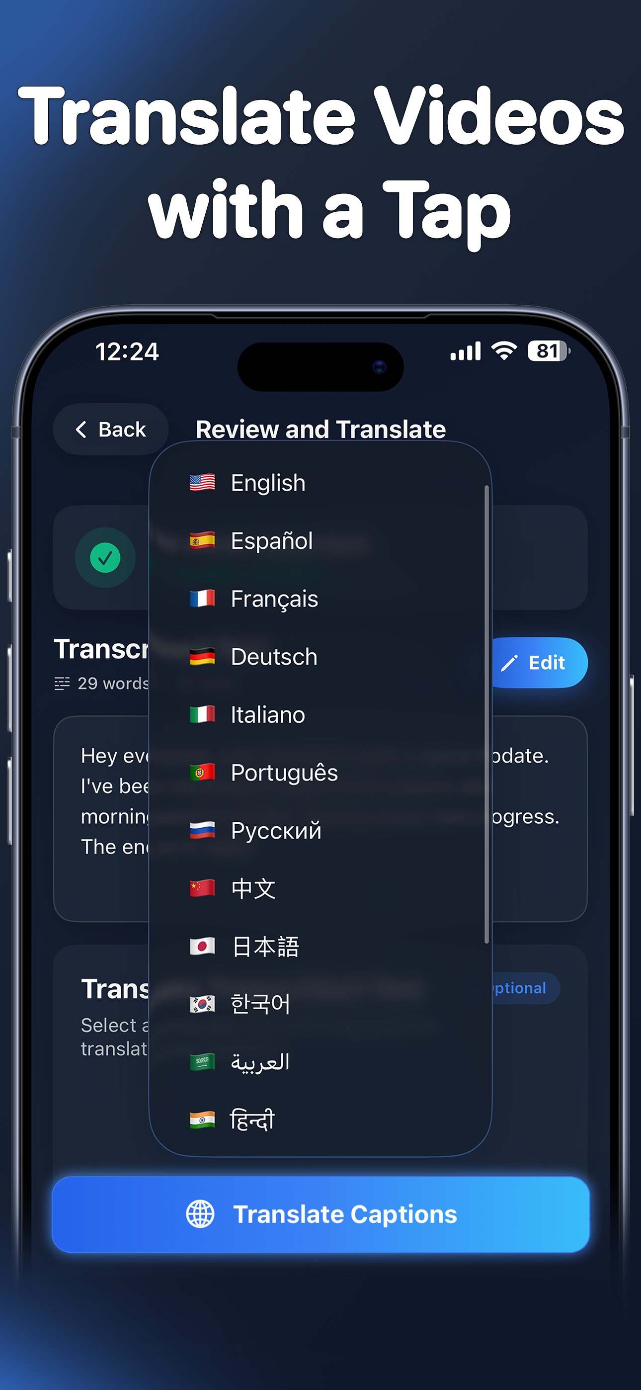 Video Translator: Transcribly screenshot 3