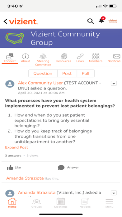 Screenshot 2 of Vizient Community App