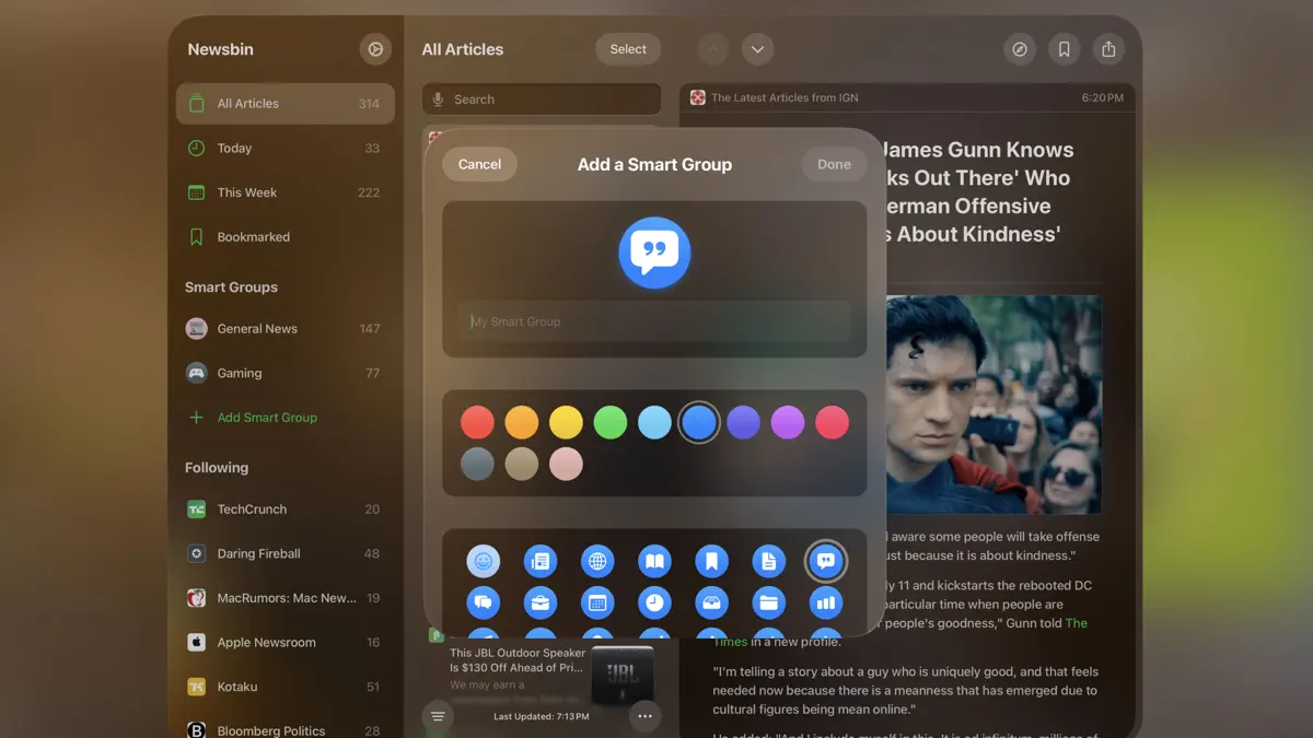 Newsbin: RSS Reader screenshot 2