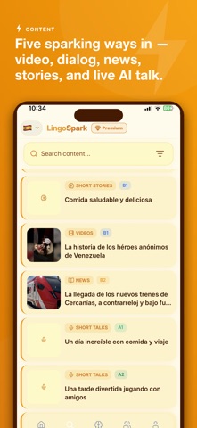 Learn English - LingoSpark iPhone screenshot
