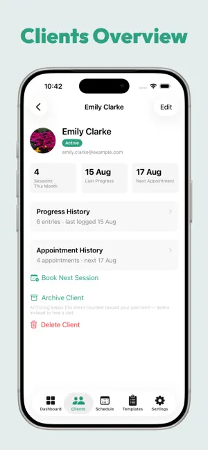 PlankNote: PT Client Tracker screenshot 2