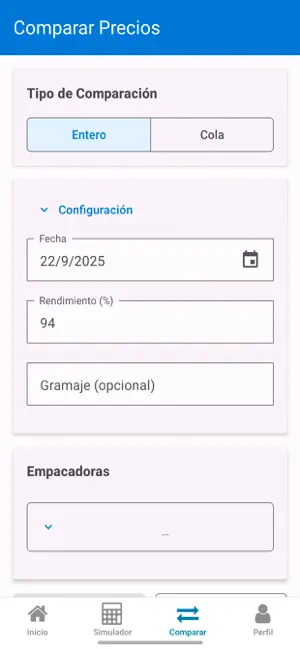Precios Camarón Ecuador screenshot 2
