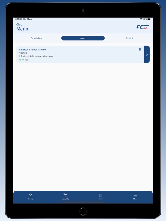FCE Catania iPad screenshot