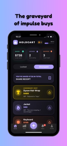 HoldCart: Stop Impulse Buying Screenshot 2 of 10