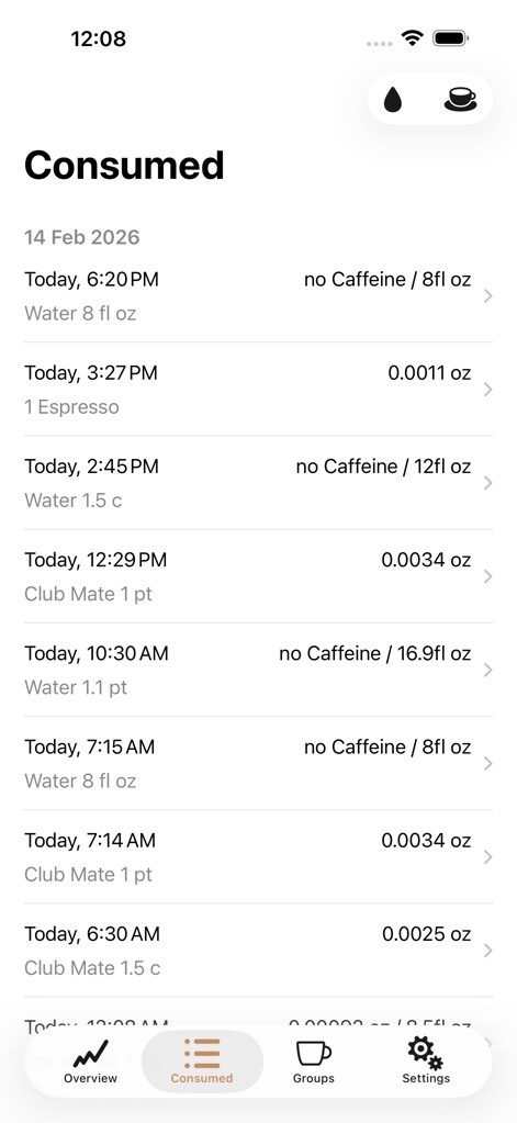 Caffeine App - Daily Tracker - Health & Fitness App | MWM
