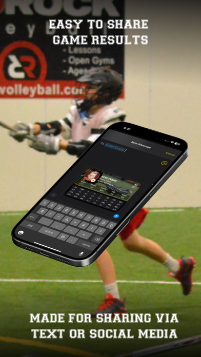 Lacrosse Simple Stats Tracker iPhone screenshot 4 - Sports app