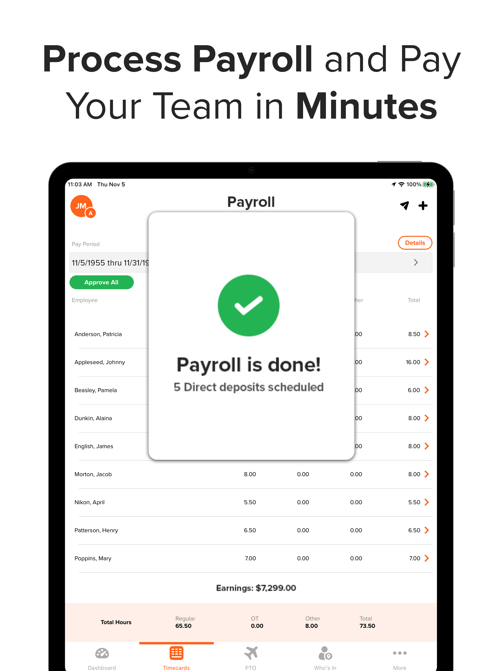 OnTheClock employee time clock screenshot 14