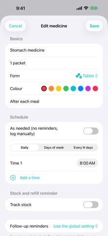 PillChime: Meds & Refills iPhone screenshot