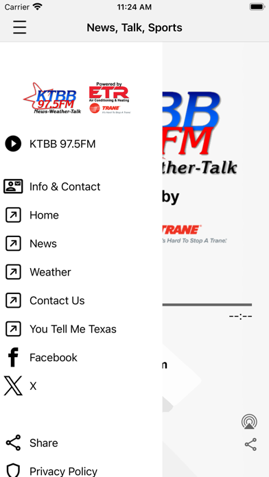 KTBB Radio Screenshot
