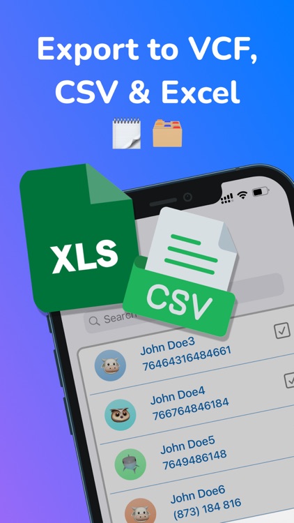 Export Contact Transfer Backup