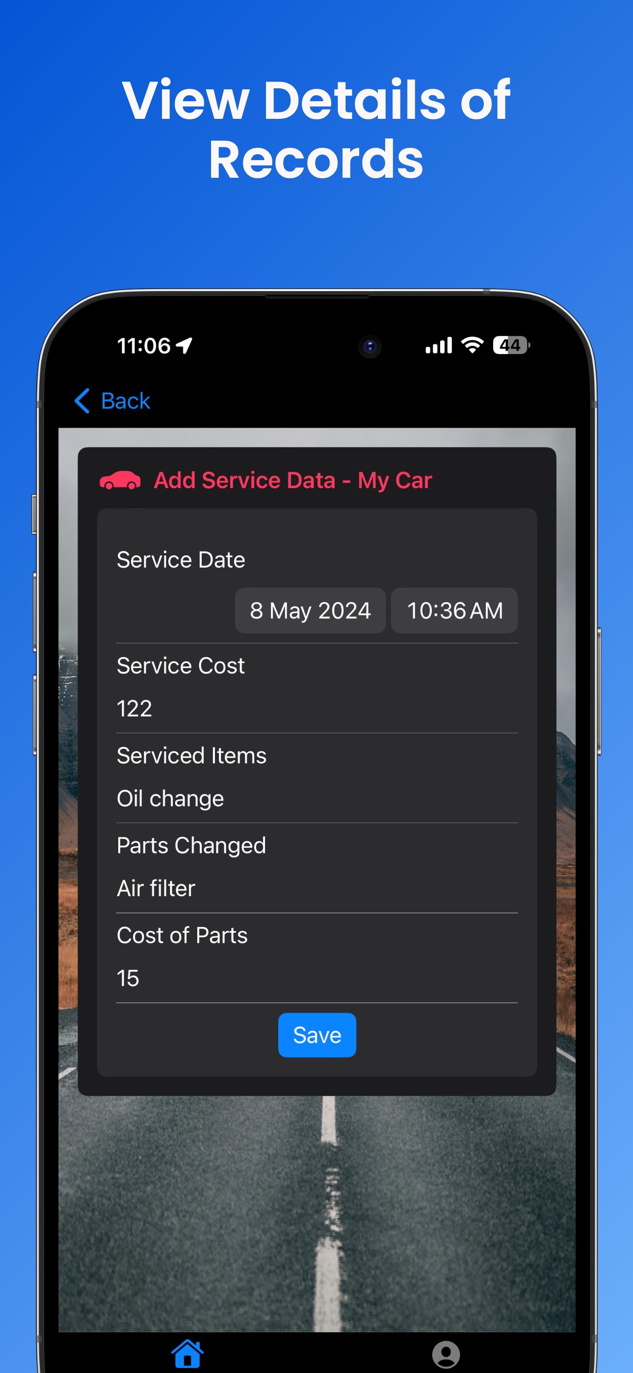 Car Log Diary