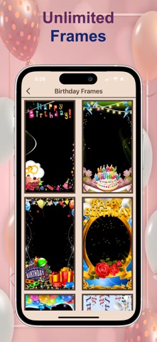 WishFrame - Birthday Photo iPhone screenshot