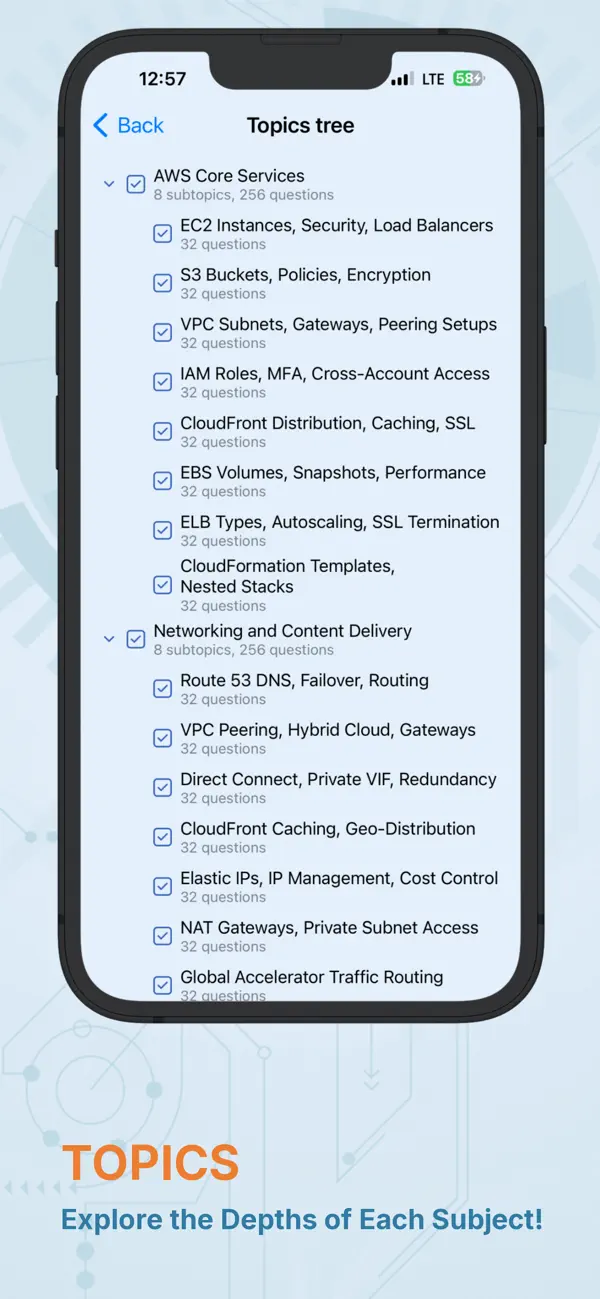 Screenshot #2 pour AWS Knowledge Test