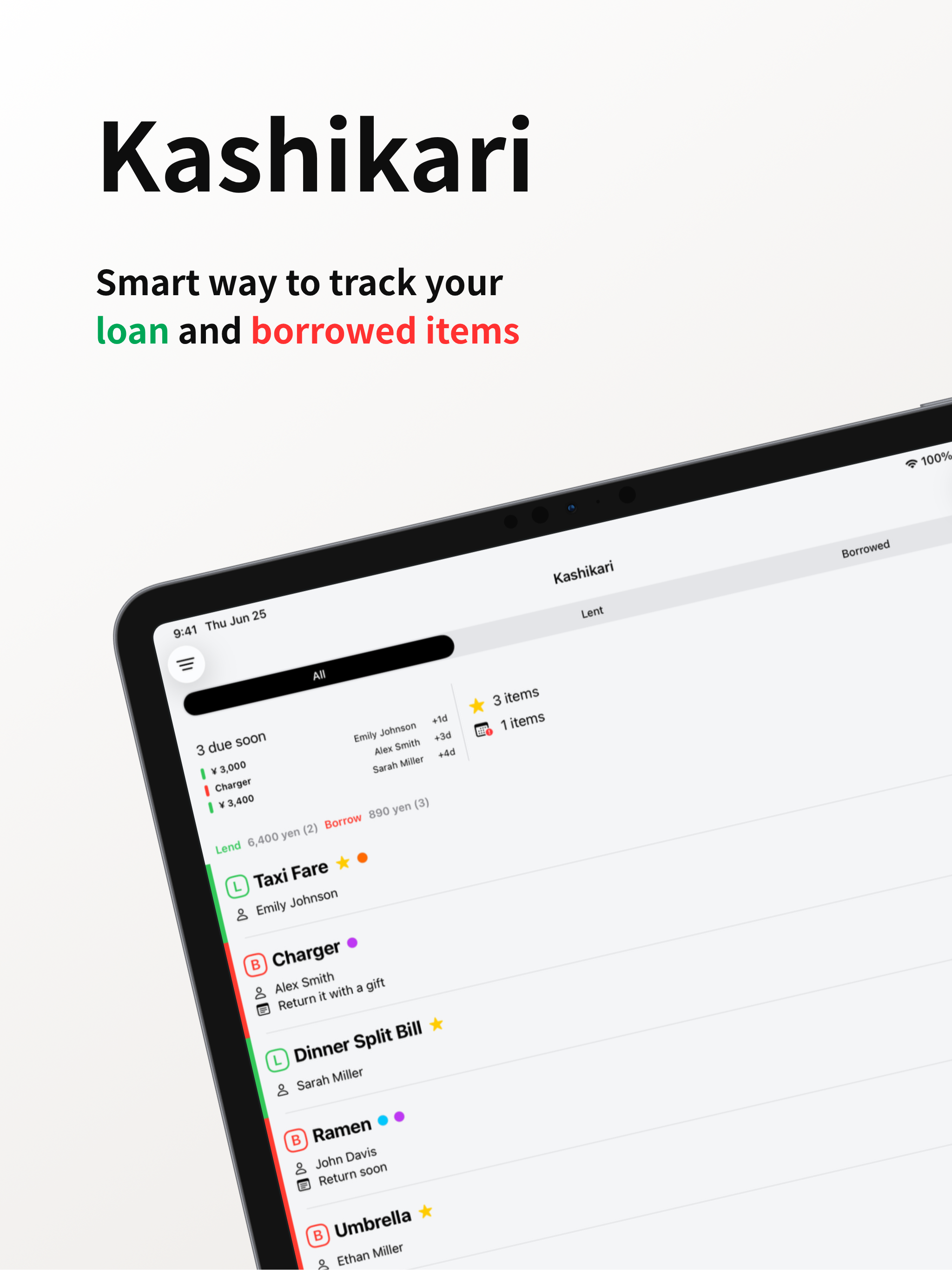 Kashikari - Loans & Borrowing