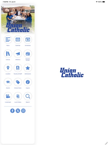 Union Catholic High School iPad screenshot