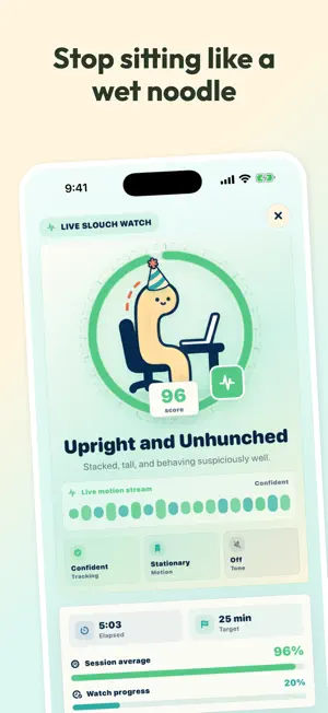 Noodle: Posture Reminder screenshot 1