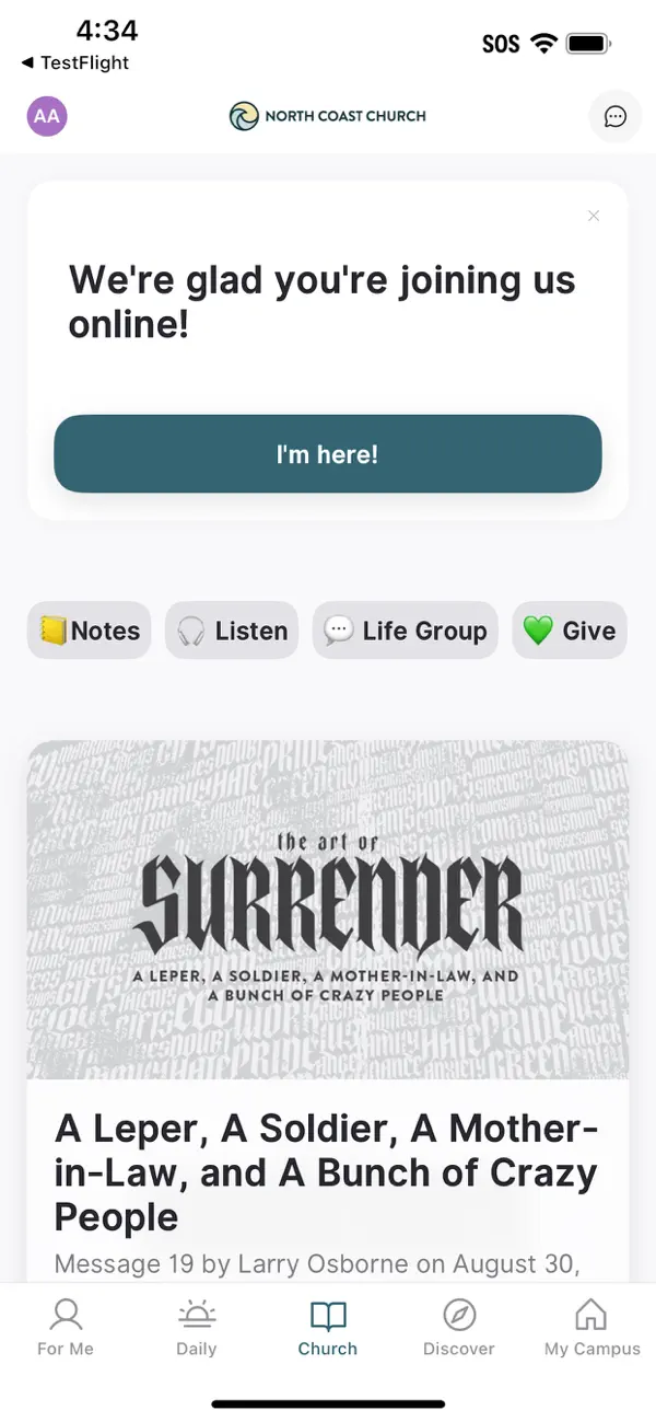 Screenshot #2 pour My North Coast Church App