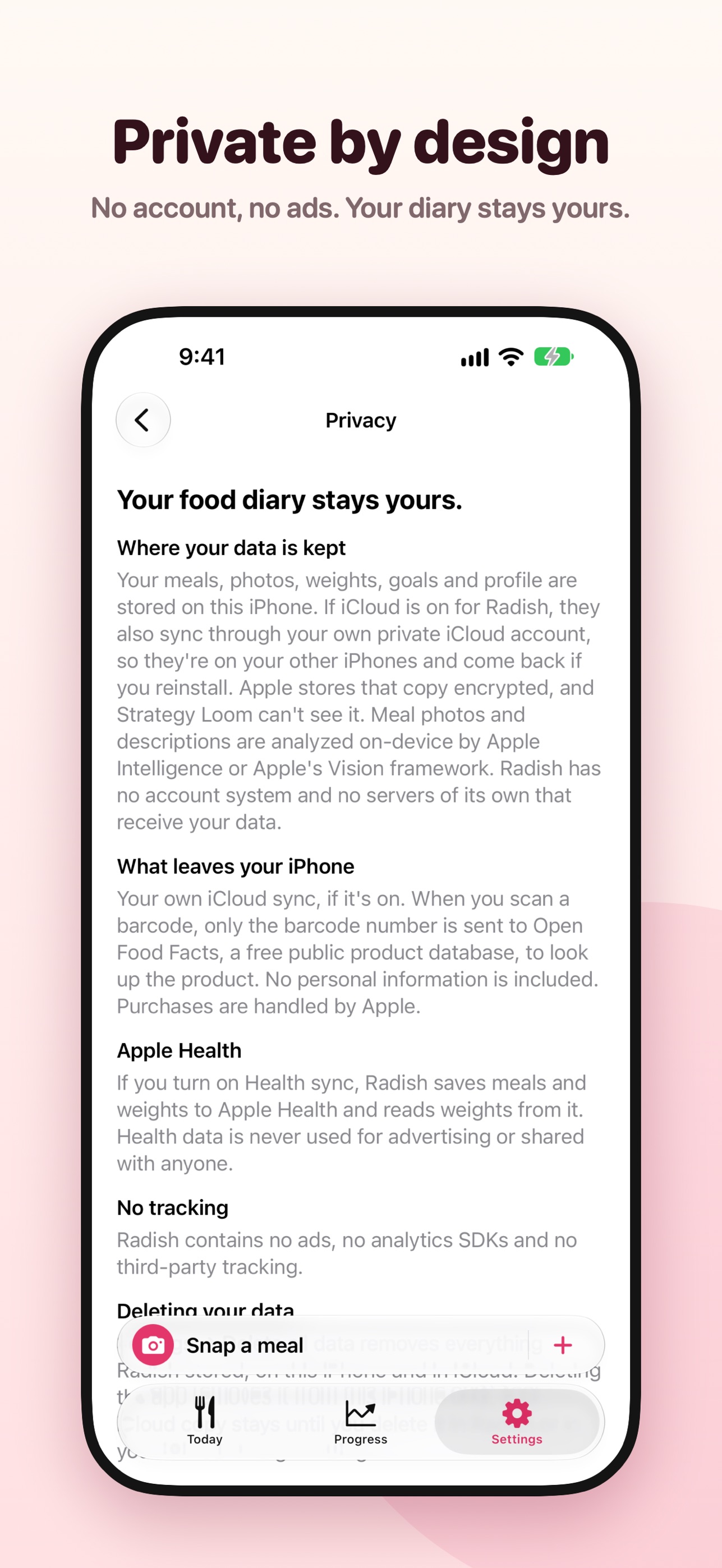 Screenshot 6 of Radish: AI Calorie Counter