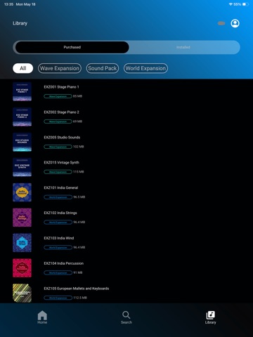 JUNO-D Tone Loader iPad screenshot