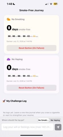 smoke note quit screenshot