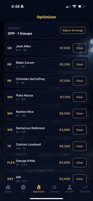 Sportbook Me DFS AI screenshot 2