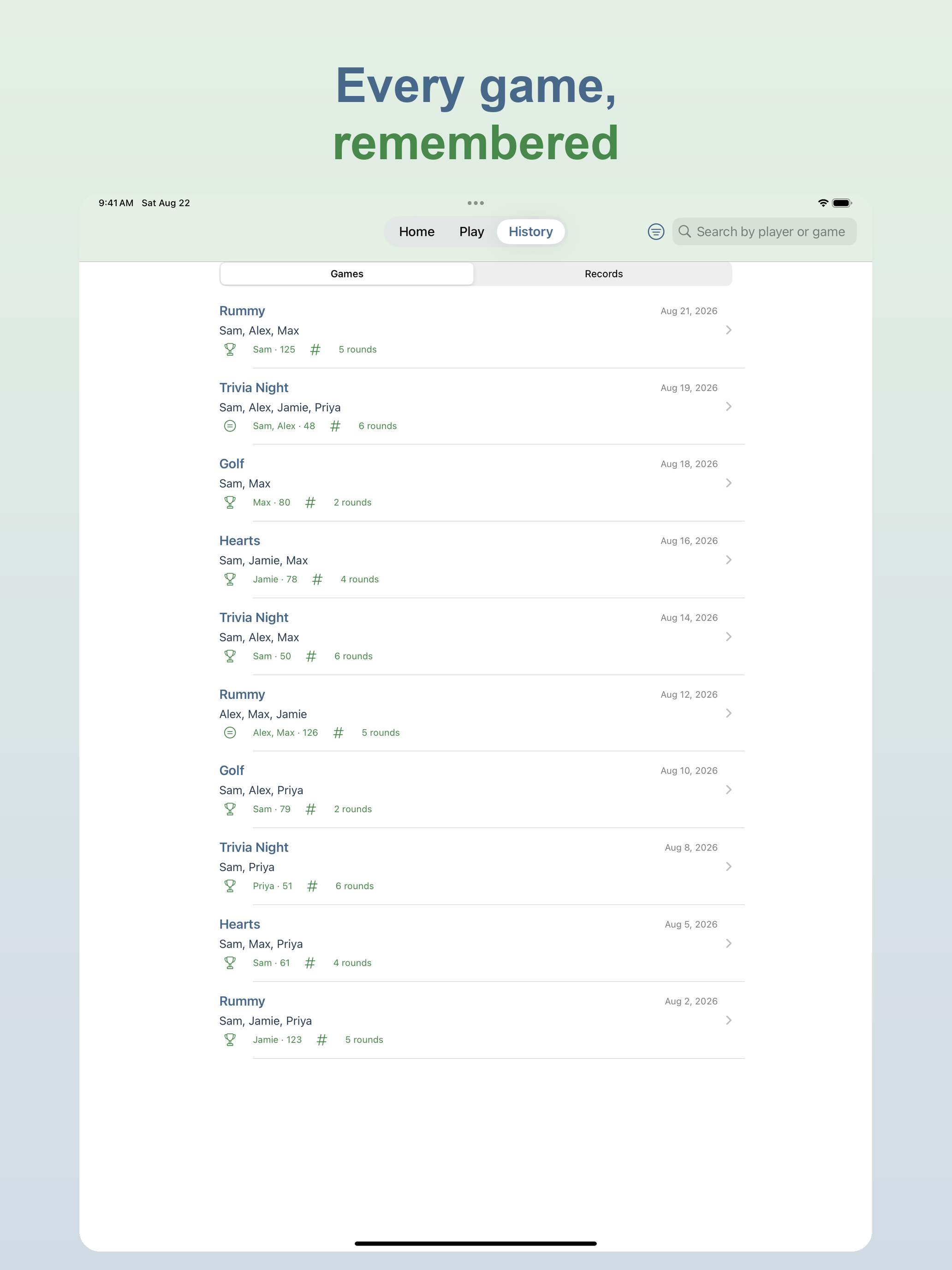 ScoreKeep Pro — Scorecards screenshot 8