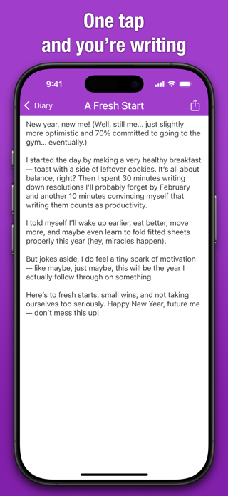 Simple Daily Diary Screenshot 2 of 3