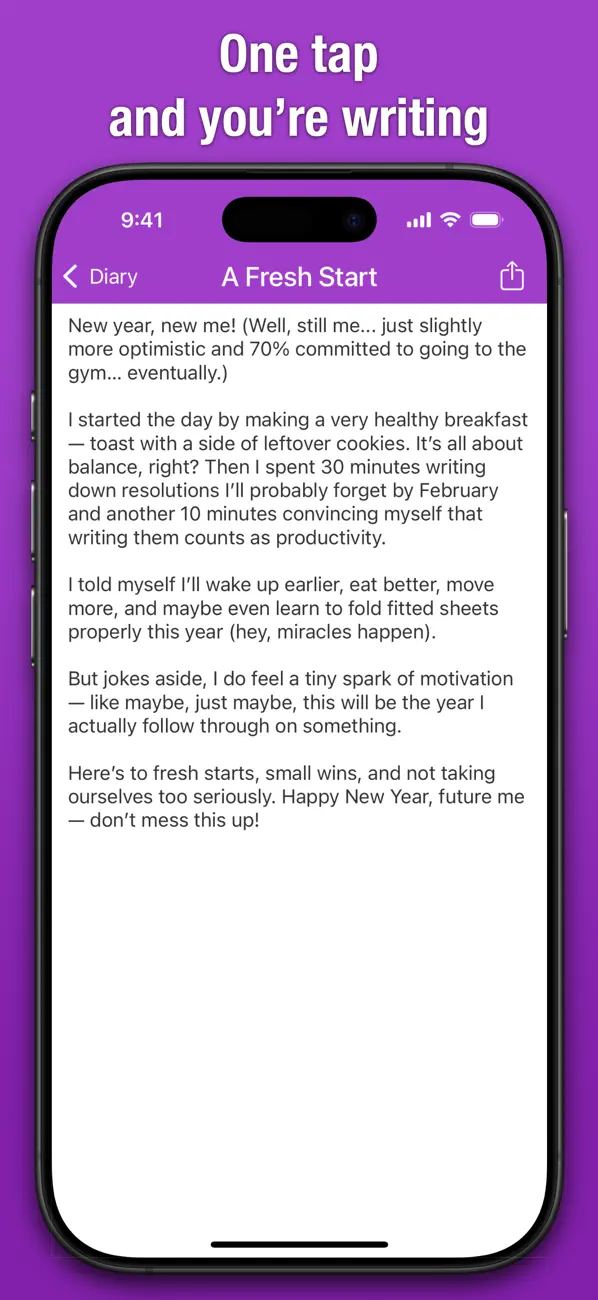 Screenshot #2 pour Simple Daily Diary