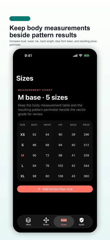 PatternGrade Sewing screenshot 3 of 5