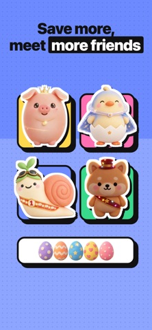 Cute Saving Goal Tracker iPhone screenshot
