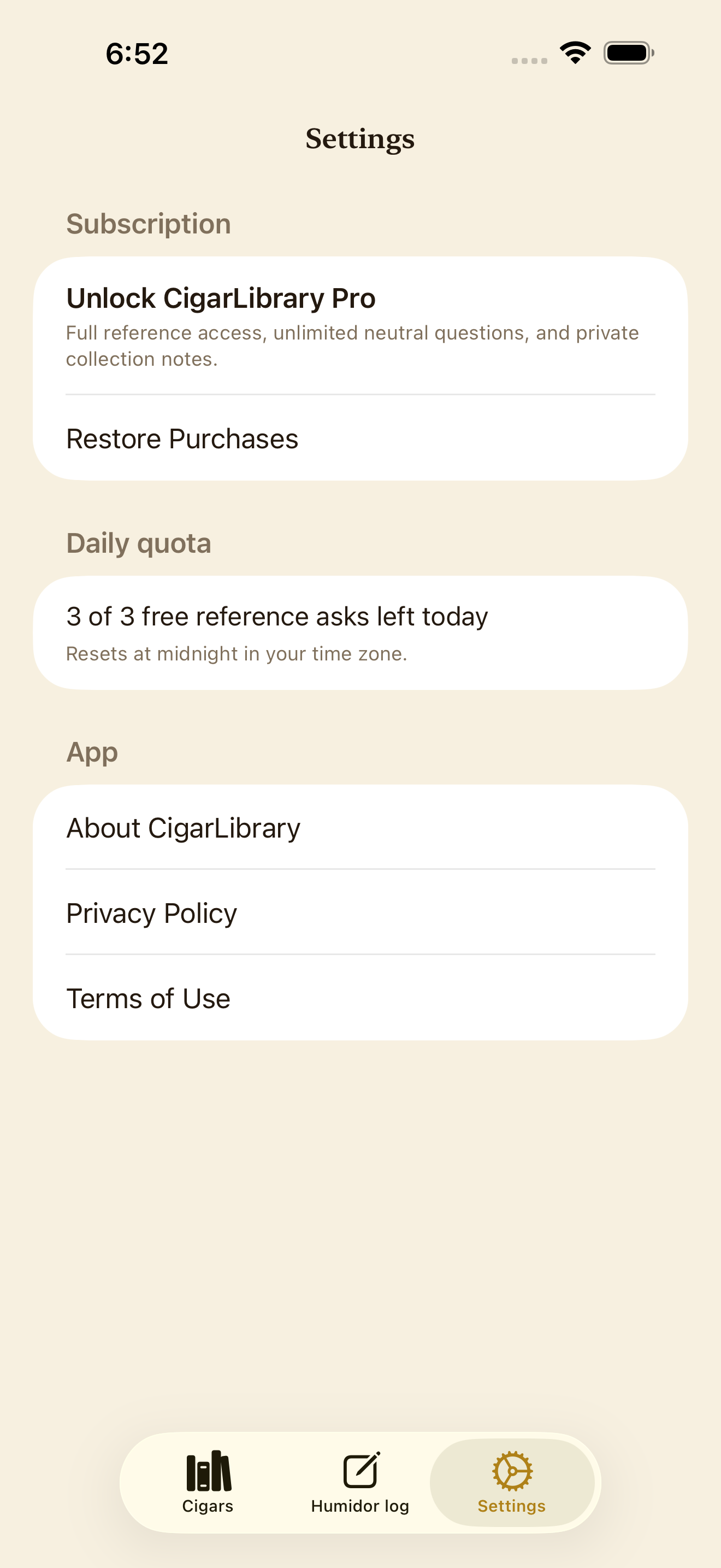 CigarLibrary screenshot 5