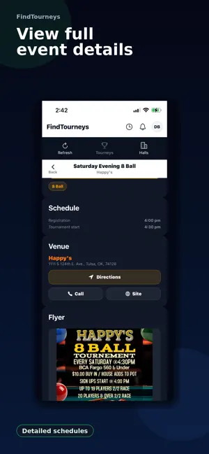 FindTourneys screenshot 2