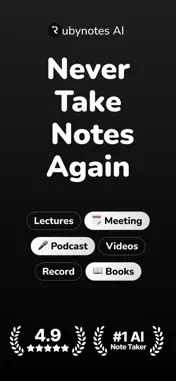 Rubynotes: AI Note Taker screenshot 1