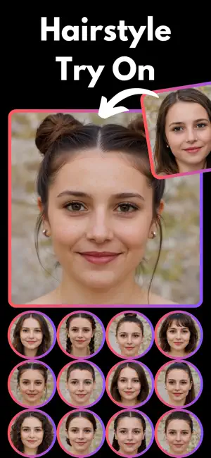 Hairstyle Try On - Haircut AI screenshot 1