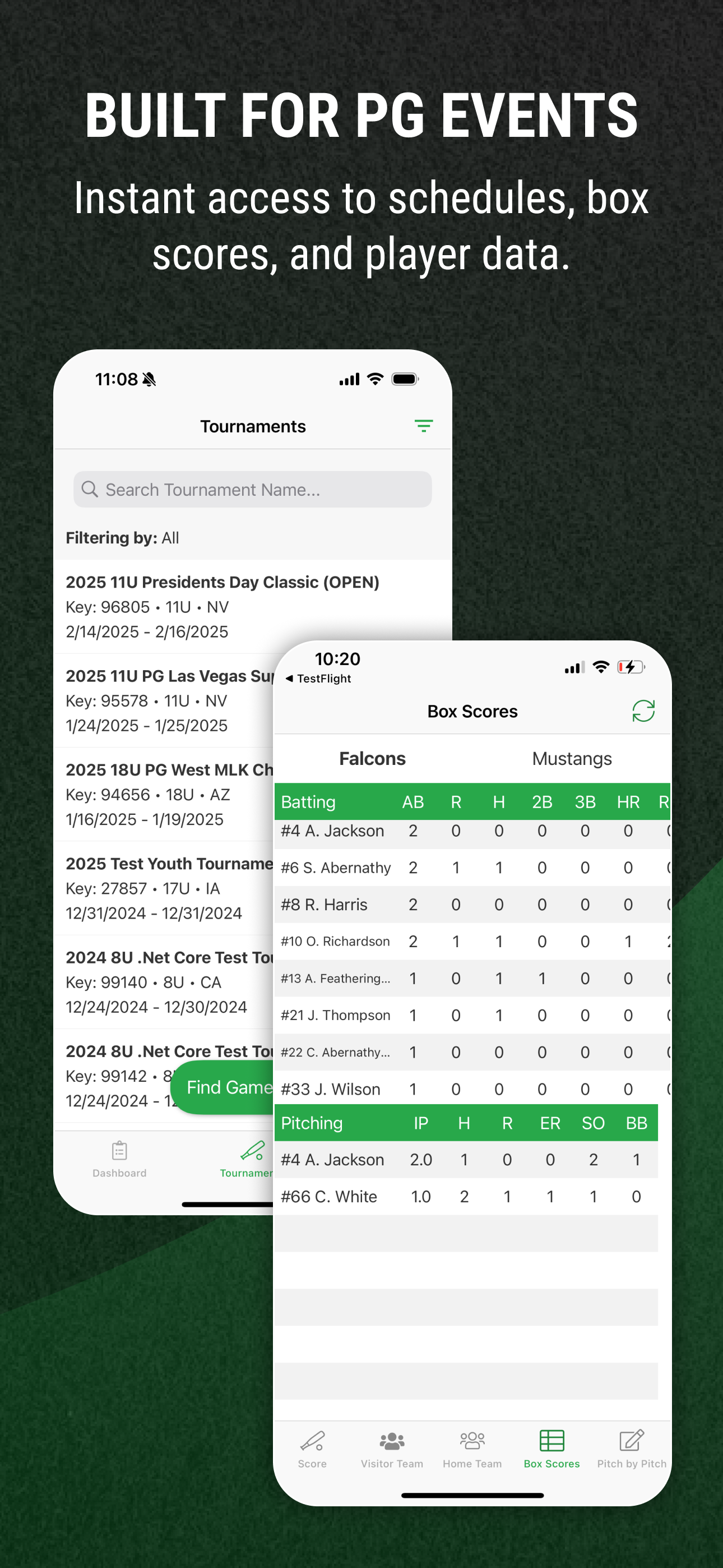 DiamondKast Scoring App
